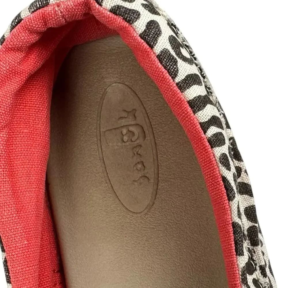Sanuk Kariba Cheeta Print Slip On Shoes Size 9